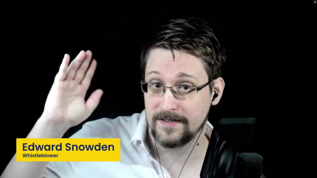 Snowden winkt zur live-Diskussion